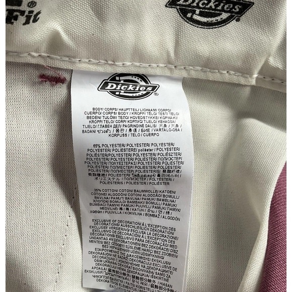Dickies 874 Women's Work Pants 6 Reg Mauve Pink Original Fit Straight Leg New - Picture 10 of 11